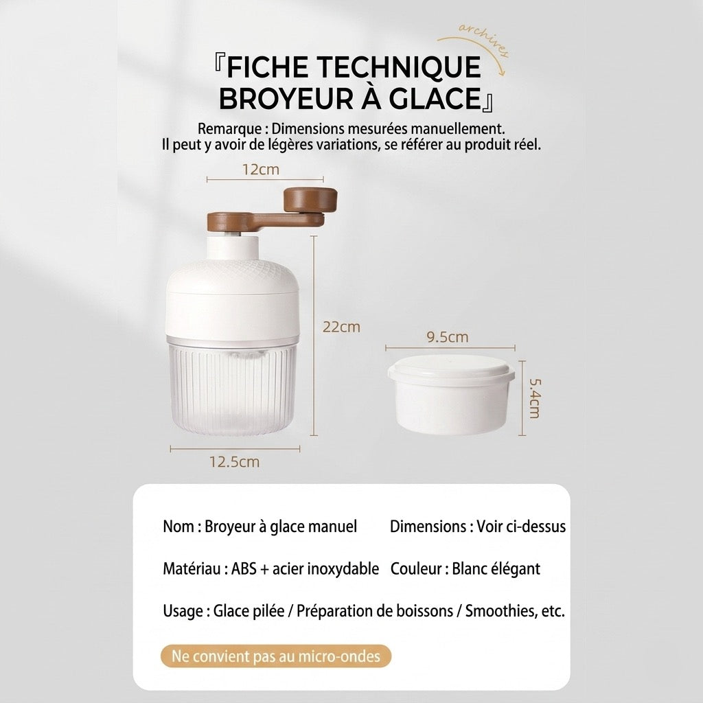 Appareil à Granités & Cocktails Givrés